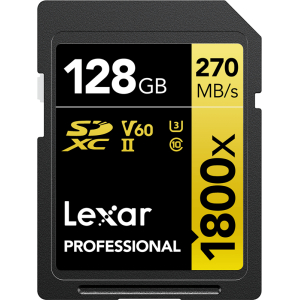 Lexar Pro 1800x SDXC U3 (V60) UHS-II R27