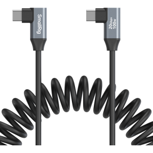 SmallRig 4793 USB-C Angled í USB-C L Coiled Data Cable