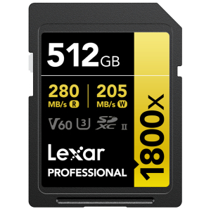 Lexar SDXC Pro 1800x  512GB